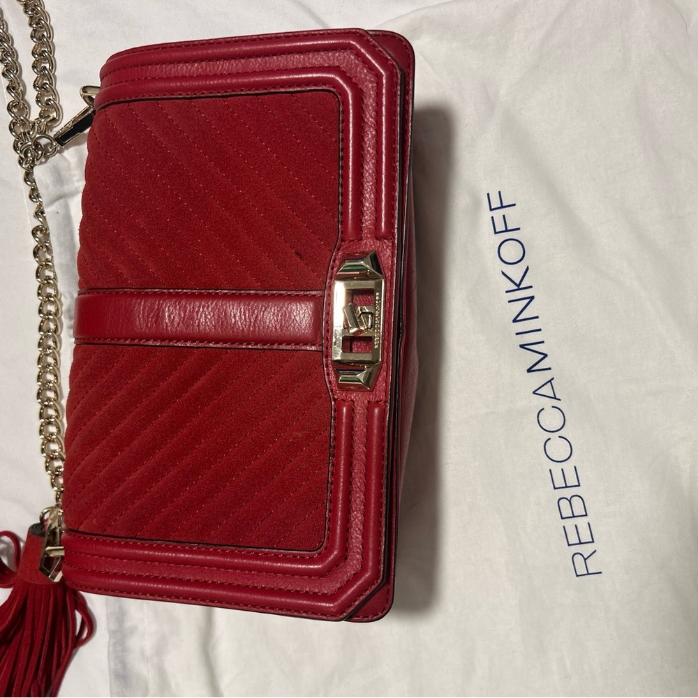Rebecca Minkoff Red Chevron Crossbody Bag